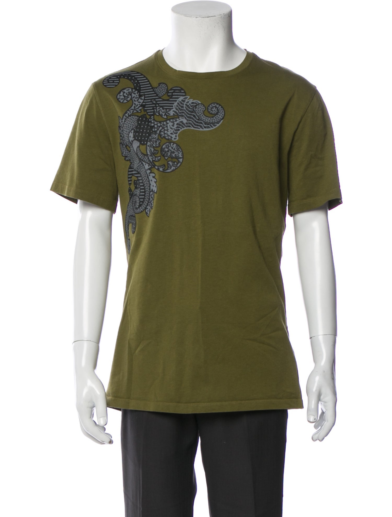 Versace Graphic Print Crew Neck T-Shirt