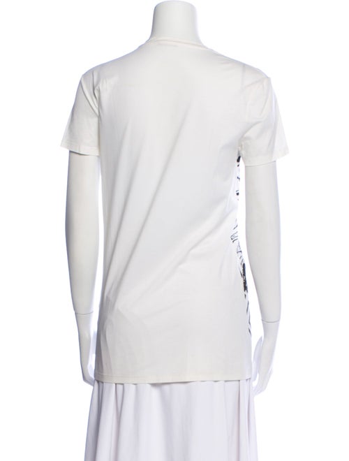 Versace Graphic Print V-Neck T-Shirt