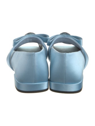 Versace Satin Mary Jane Flats