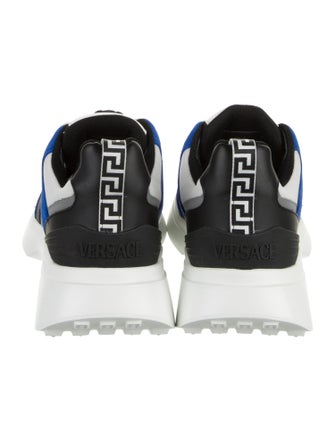 Versace Leather Colorblock Pattern Sneakers