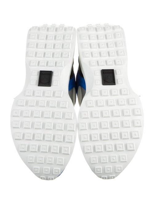 Versace Leather Colorblock Pattern Sneakers