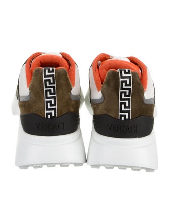 Versace Leather Colorblock Pattern Sneakers