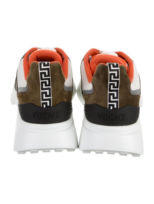 Versace Leather Colorblock Pattern Sneakers