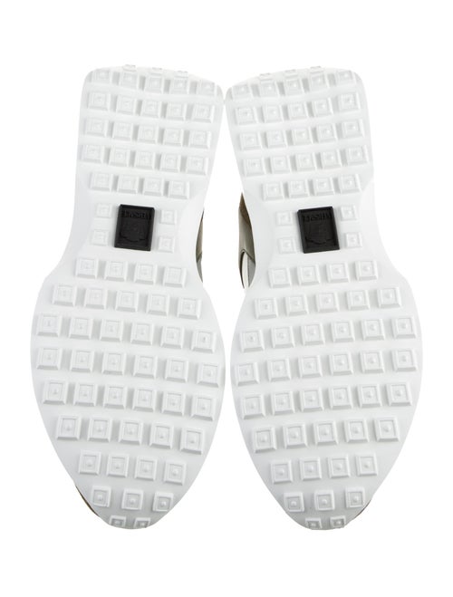 Versace Leather Colorblock Pattern Sneakers