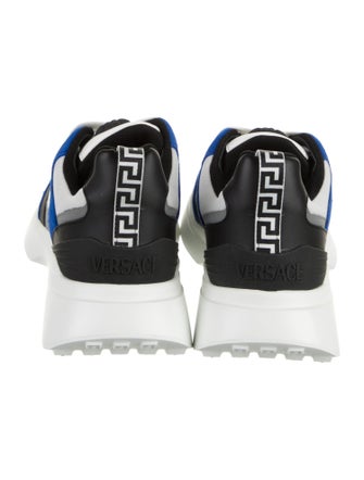 Versace Leather Colorblock Pattern Sneakers
