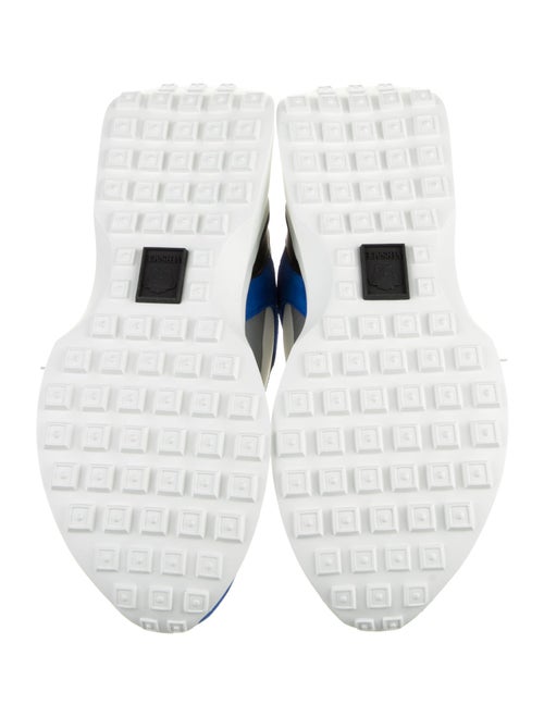 Versace Leather Colorblock Pattern Sneakers