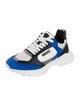 Versace Leather Colorblock Pattern Sneakers