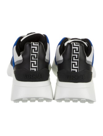 Versace Leather Colorblock Pattern Sneakers