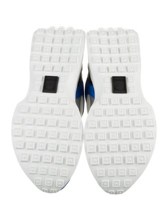 Versace Leather Colorblock Pattern Sneakers