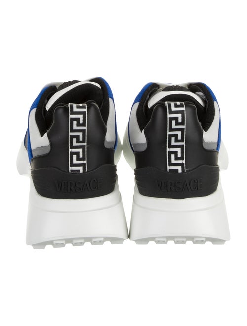 Versace Leather Colorblock Pattern Sneakers