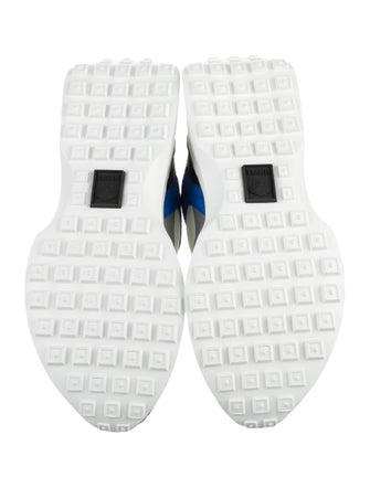 Versace Leather Colorblock Pattern Sneakers