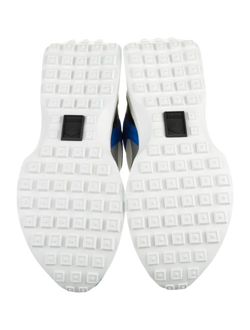 Versace Leather Colorblock Pattern Sneakers