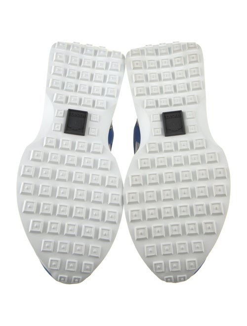 Versace Leather Colorblock Pattern Sneakers