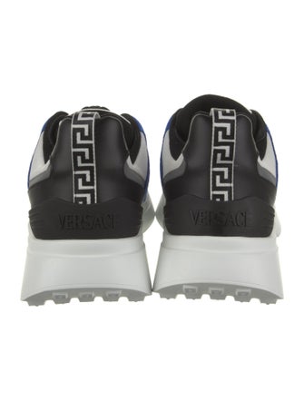 Versace Leather Colorblock Pattern Sneakers