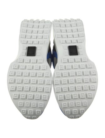 Versace Leather Colorblock Pattern Sneakers