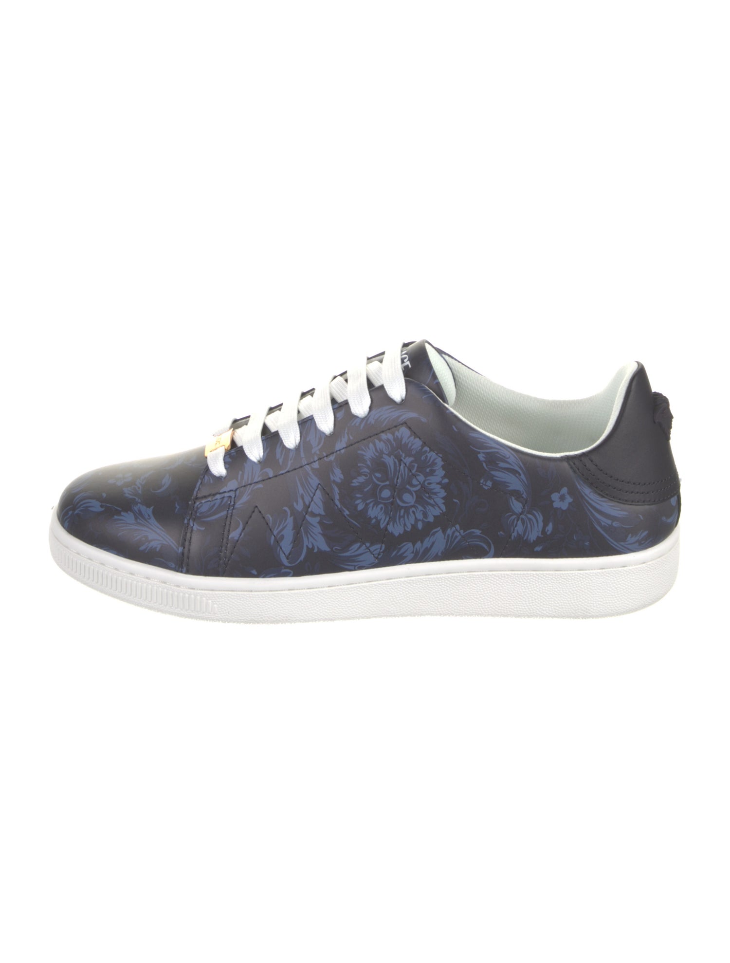 Versace Leather Printed Sneakers
