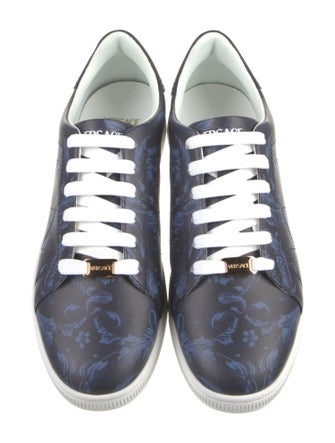 Versace Leather Printed Sneakers