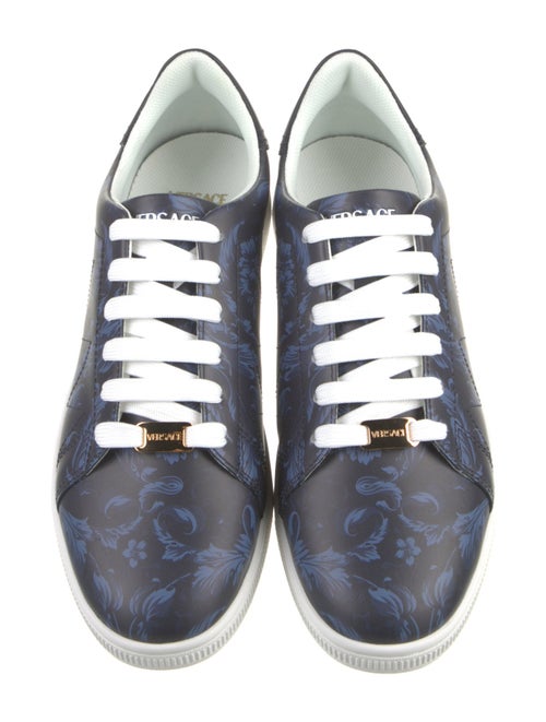 Versace Leather Printed Sneakers