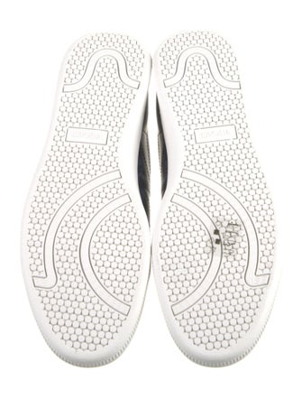 Versace Leather Printed Sneakers