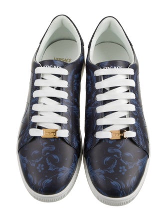 Versace Leather Printed Sneakers