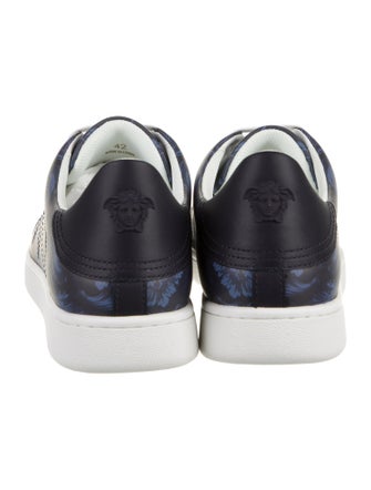 Versace Leather Printed Sneakers