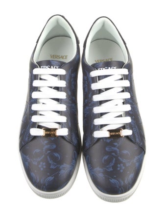 Versace Leather Printed Sneakers
