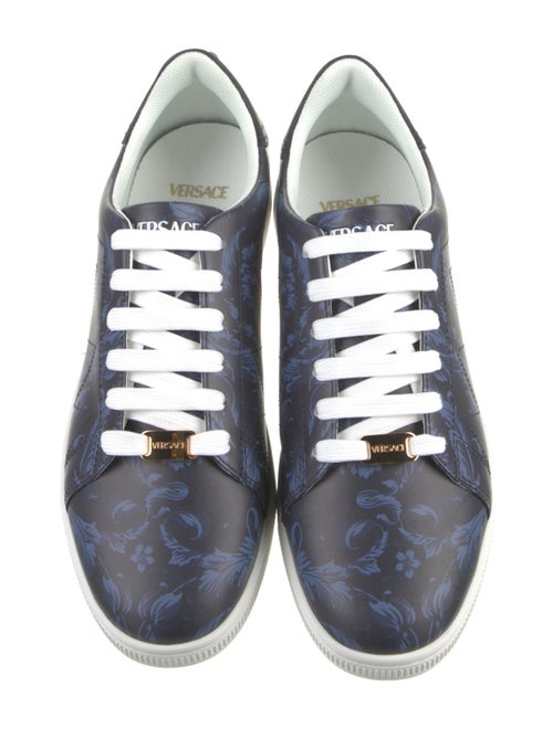 Versace Leather Printed Sneakers