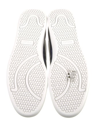 Versace Leather Printed Sneakers