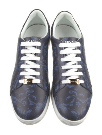 Versace Leather Printed Sneakers
