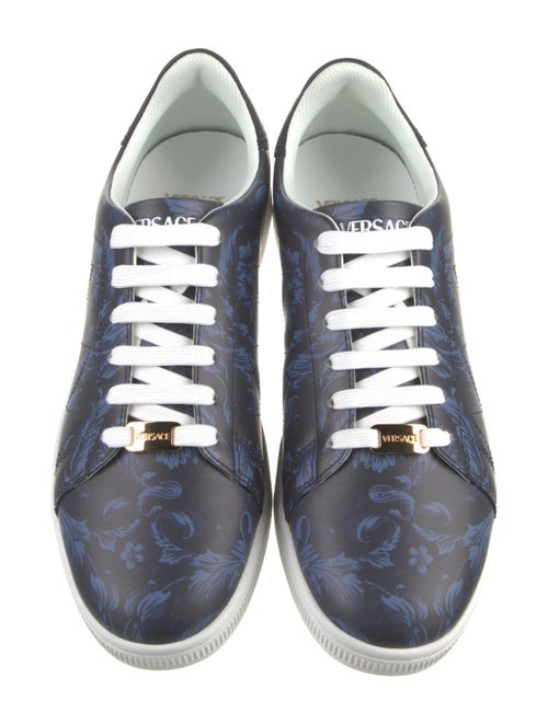 Versace Leather Printed Sneakers
