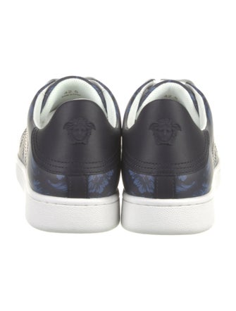 Versace Leather Printed Sneakers