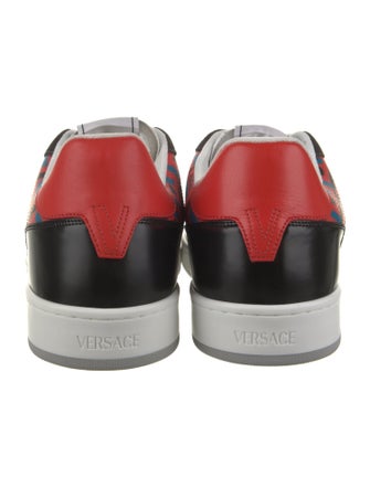 Versace Leather Printed Sneakers