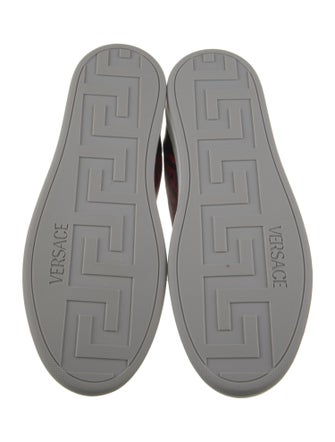 Versace Leather Printed Sneakers