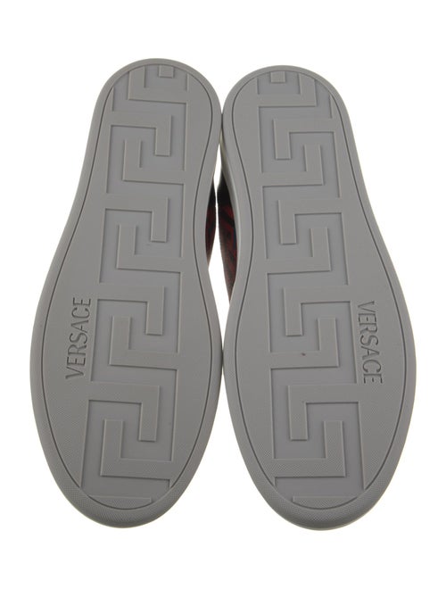 Versace Leather Printed Sneakers