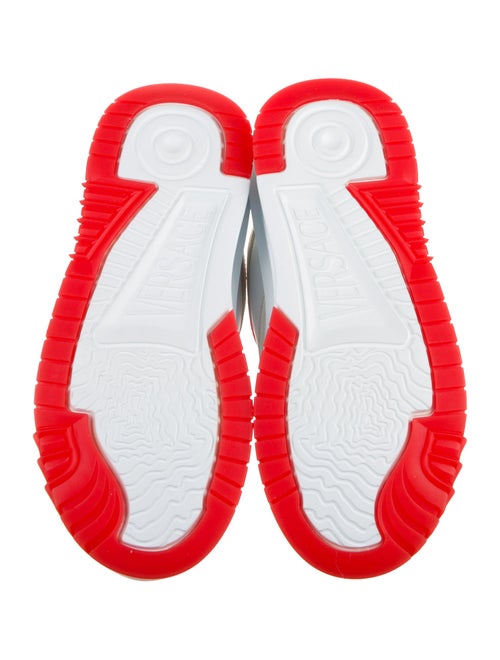 Versace Leather Colorblock Pattern Sneakers