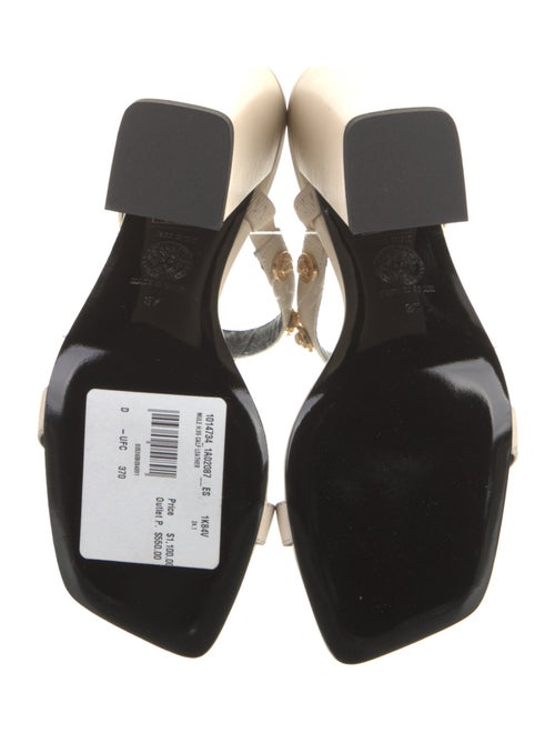 Versace Leather Studded Accents Slides