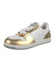 Versace Leather Colorblock Pattern Sneakers