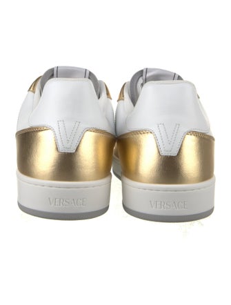 Versace Leather Colorblock Pattern Sneakers