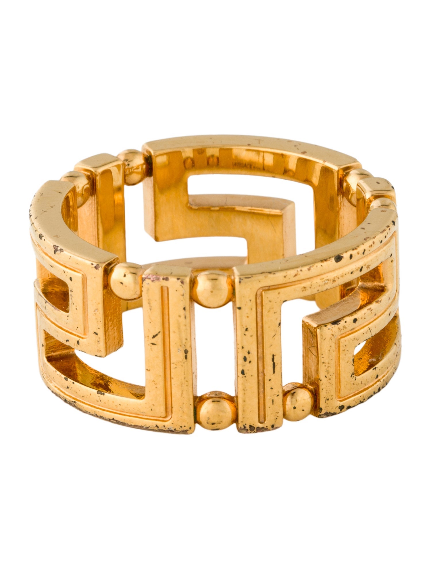 Versace Greca Band Ring