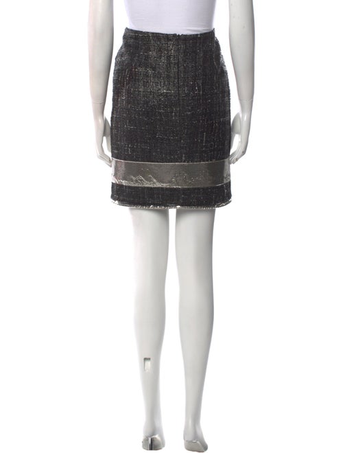Versace Tweed Pattern Mini Skirt