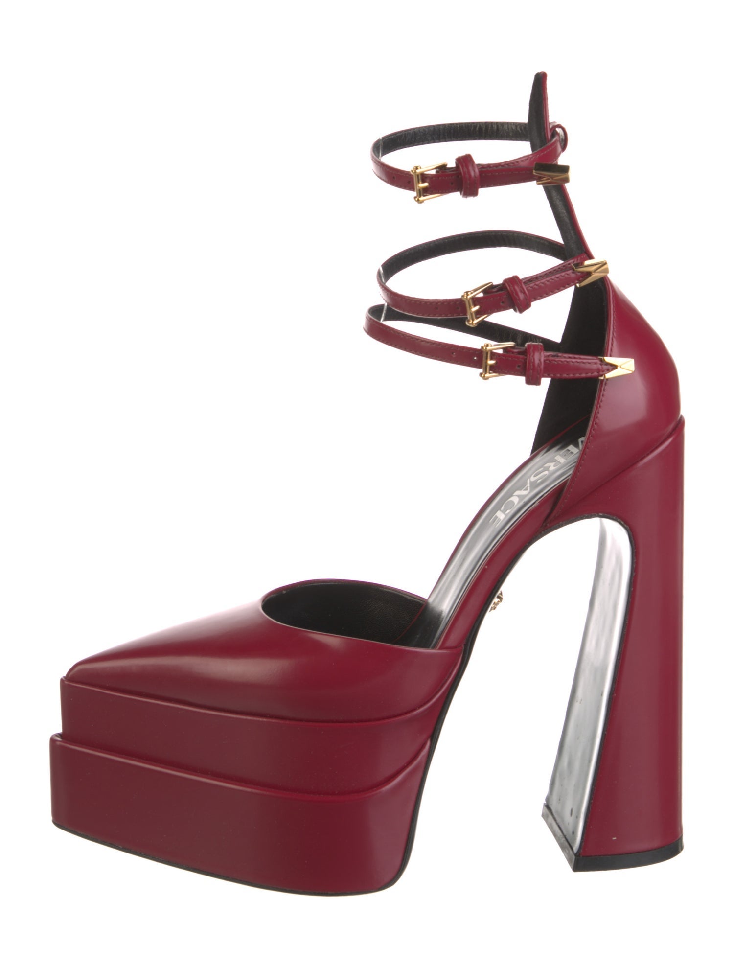 Versace Leather D'Orsay Pumps w/ Tags