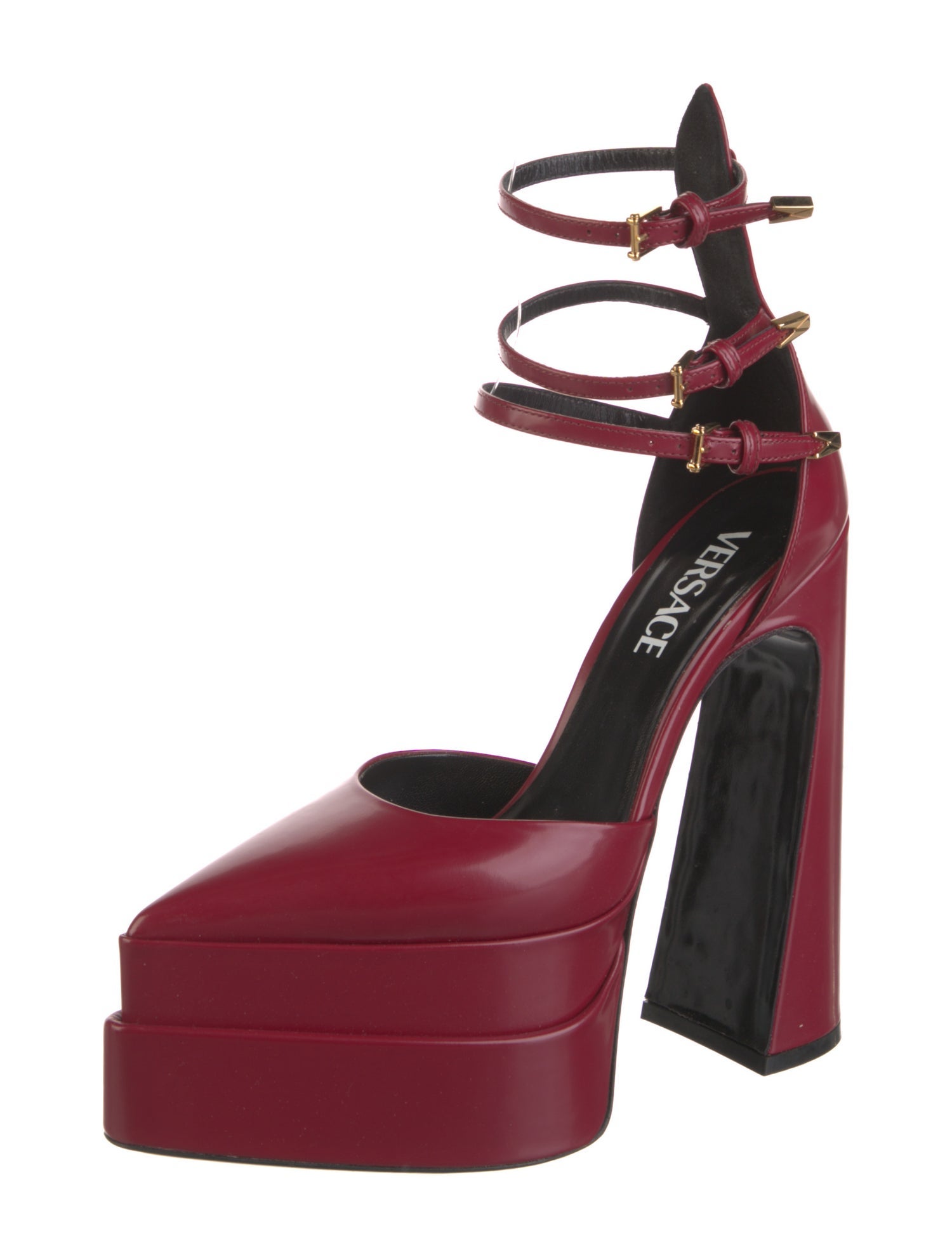 Versace Leather D'Orsay Pumps w/ Tags