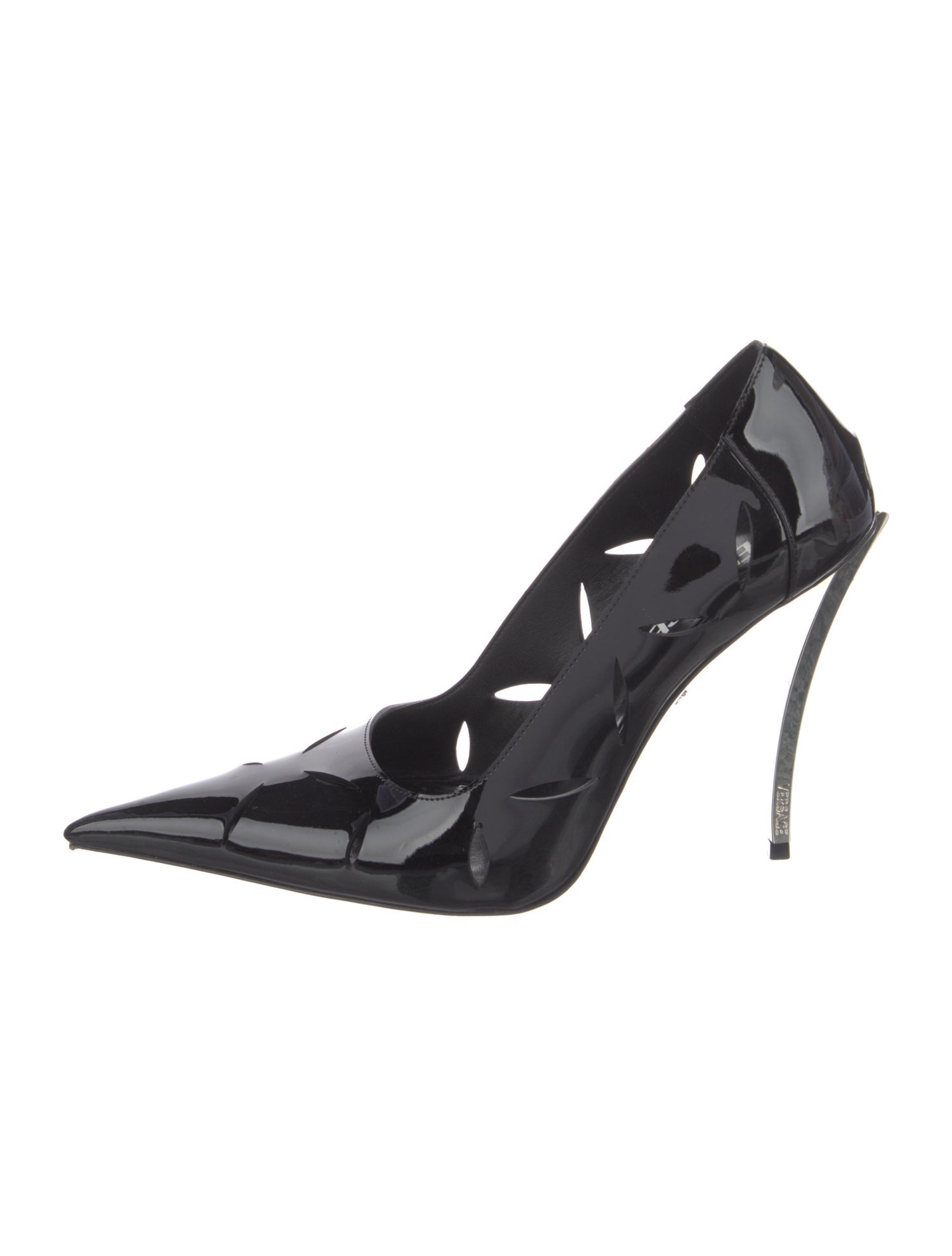 Versace Medusa Insignia Patent Leather Pumps