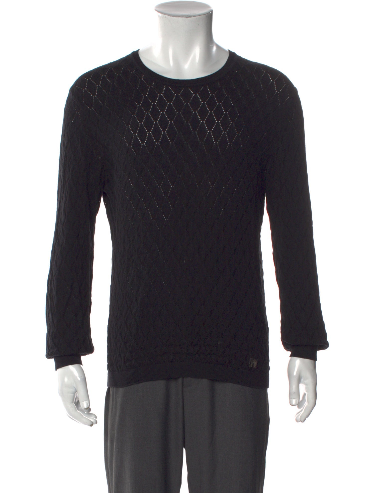 Versace Collection Crew Neck Long Sleeve Pullover