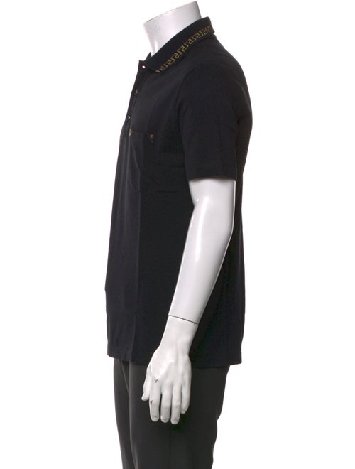 Versace Medusa Insignia Collar Polo Shirt