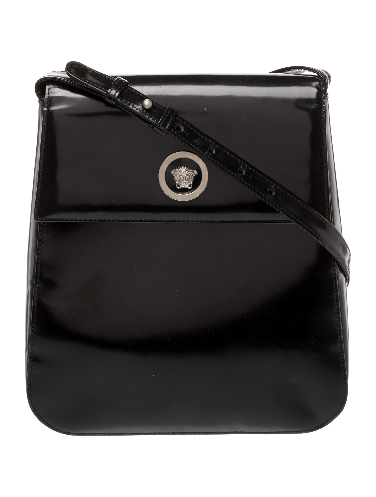 Versace Patent Leather Shoulder Bag