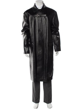 Versace 2023 Calf Leather Overcoat