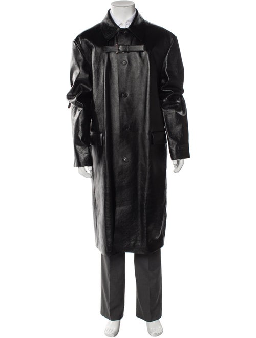 Versace 2023 Calf Leather Overcoat