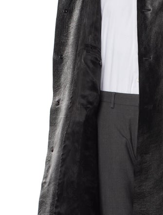 Versace 2023 Calf Leather Overcoat