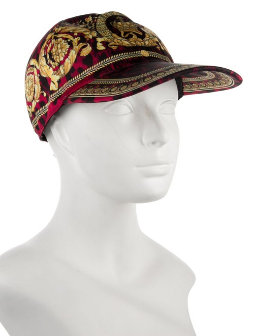 Versace Wild Barocco Patterned Print Baseball Cap